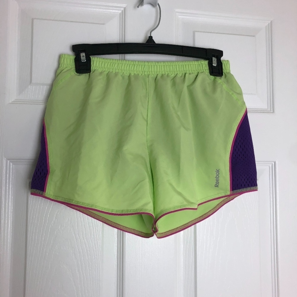 Reebok Speedwick Kids Lime Green Shorts Girls Size L